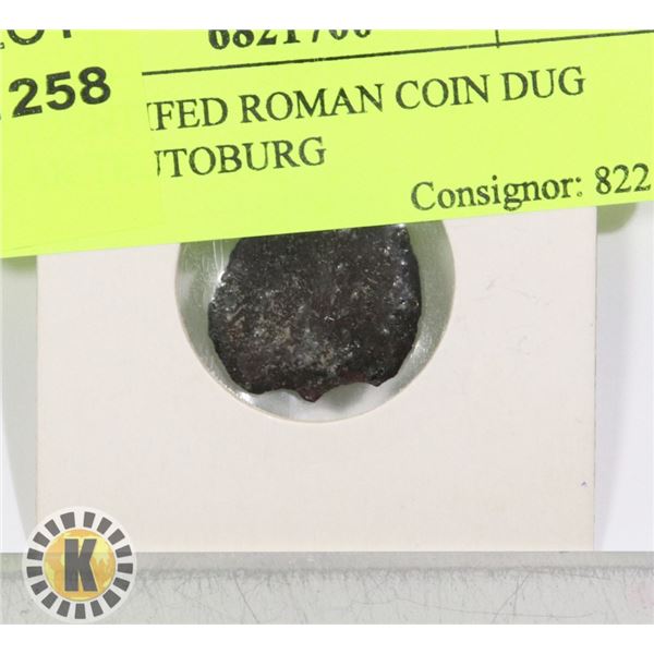 UNIDENTIFIED ROMAN COIN DUG NEAR TEUTOBURG