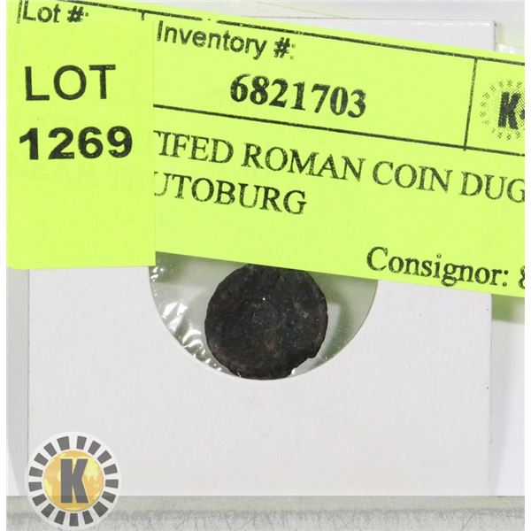 UNIDENTIFIED ROMAN COIN DUG NEAR TEUTOBURG