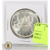Image 1 : 1965 CANADIAN SILVER DOLLAR IN HOLDER