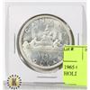 Image 1 : 1965 CANADIAN SILVER DOLLAR IN HOLDER