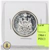 Image 1 : 1964 CANADIAN SILVER 50 CENT PIECE EXC