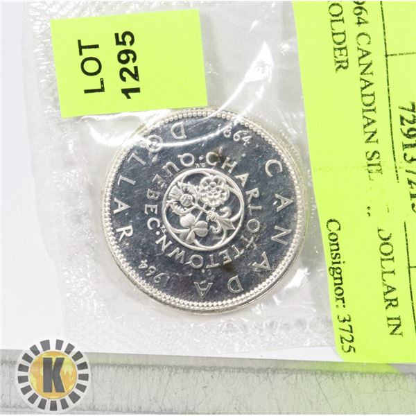 1964 CANADIAN SILVER DOLLAR IN HOLDER