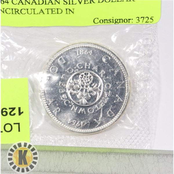 1964 CANADIAN SILVER DOLLAR UNCIRCULATED IN