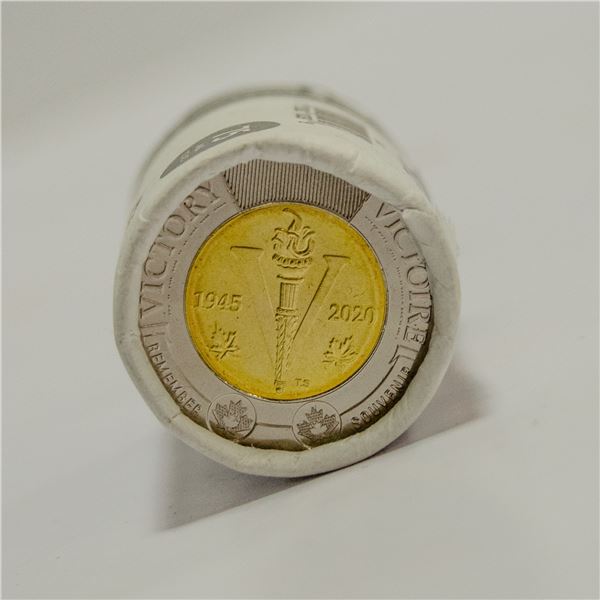 2020 SPECIAL WRAP ROLL WWII VICTORY $2 COINS, $50