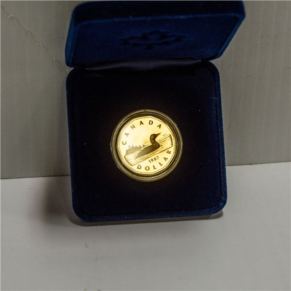 1987 PROOF CANADA LLOINE COIN IN CASE 1RST ISSUE