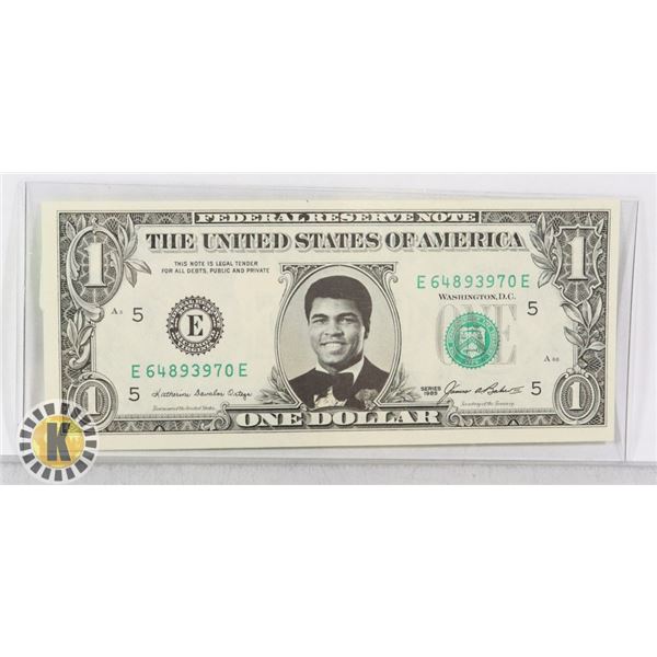 1985 US ONE DOLLAR BILL MOHAMMED