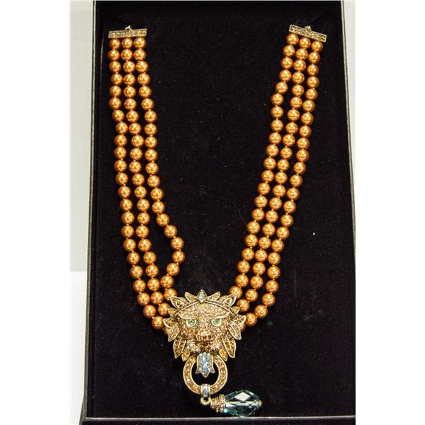 AUTHENTIC HEIDI DAUS BLING OF THE JUNGLE  NECKLACE