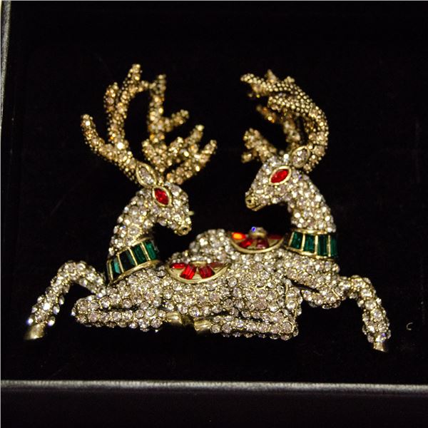 AUTHENTIC HEIDI DAUS BLING COMET AND CUPID PIN