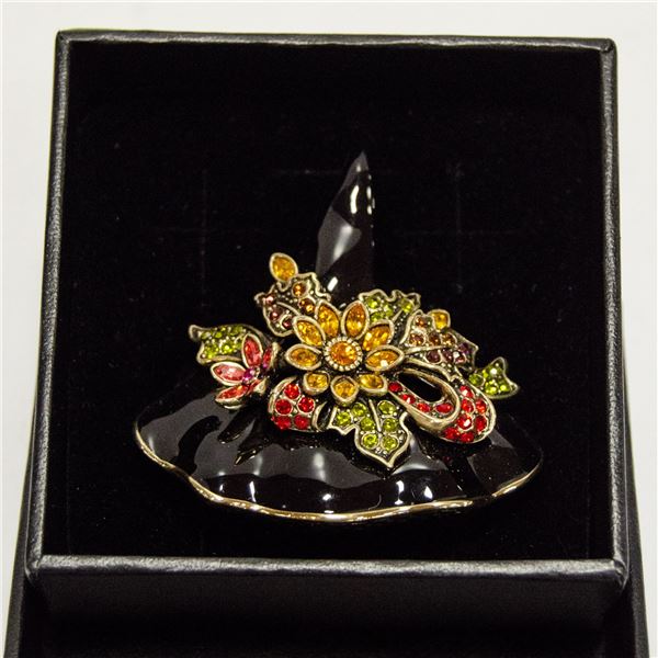 AUTHENTIC HEIDI DAUS BLING IF THE HAT FITS PIN