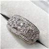 Image 3 : 10K WHITE GOLD DIAMOND(0.76CT,SI2-I1,G-H) RING