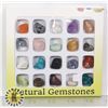 Image 1 : 8)  LOT OF 20 NATURAL GEMSTONES AND LEGEND