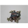 Image 1 : FROG RHINESTONE BROOCH