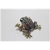 Image 2 : FROG RHINESTONE BROOCH