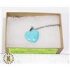 Image 1 : TURQUOISE STONE HEART NECKLACE