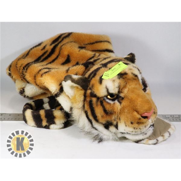 TIGER RUG WITH HEAD FAUX