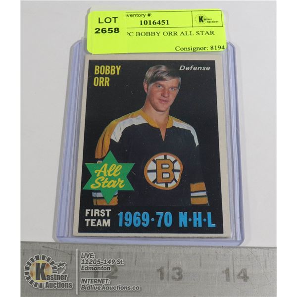 1970-71 OPC BOBBY ORR ALL STAR