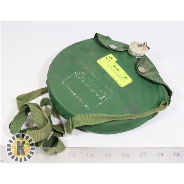 VINTAGE ALUMINUM CANTEEN IN A CASE