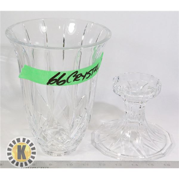 CRYSTAL VASE 12' HIGH
