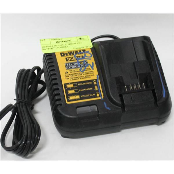 DEWALT DCB115  LITHIUM ION BATTERY CHARGER