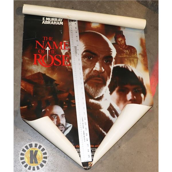 "THE NAME OF THE ROSE" MOVIE POSTER. SEAN CONNERY