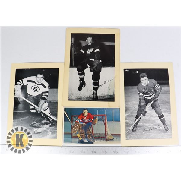 LOT OF HOCKEY POSTCARDS FROM 1930'S AND 40'S