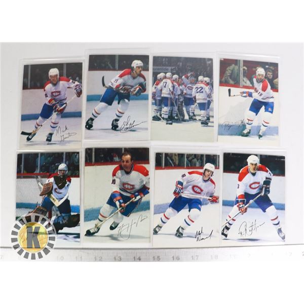 LOT OF VARIOUS MONTREAL CANADIEN JUMBO CARDS