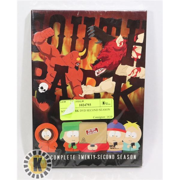 SOUTH PARK DVD TWENTY SECOND SEASON