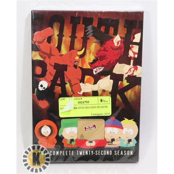 SOUTH PARK DVD TWENTY SECOND SEASON