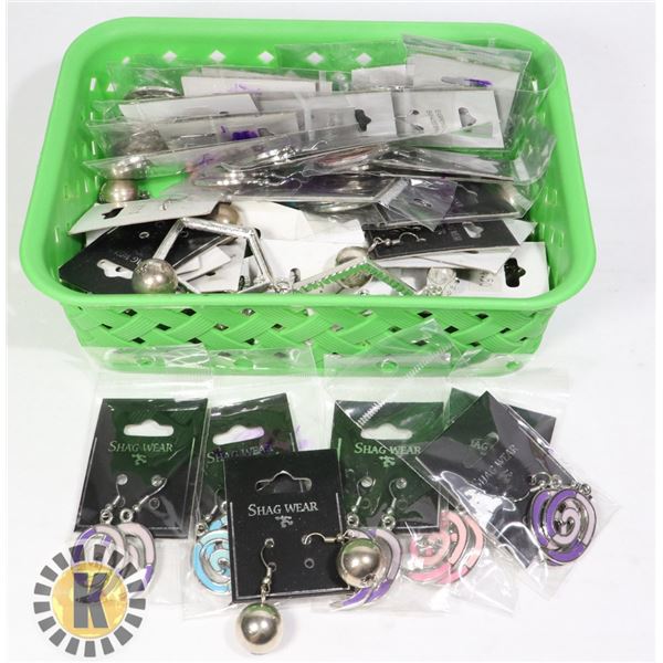 BOX OF NEW SHAG WEAR EARRINGS