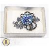 Image 1 : VINTAGE BLUE STONE BROOCH