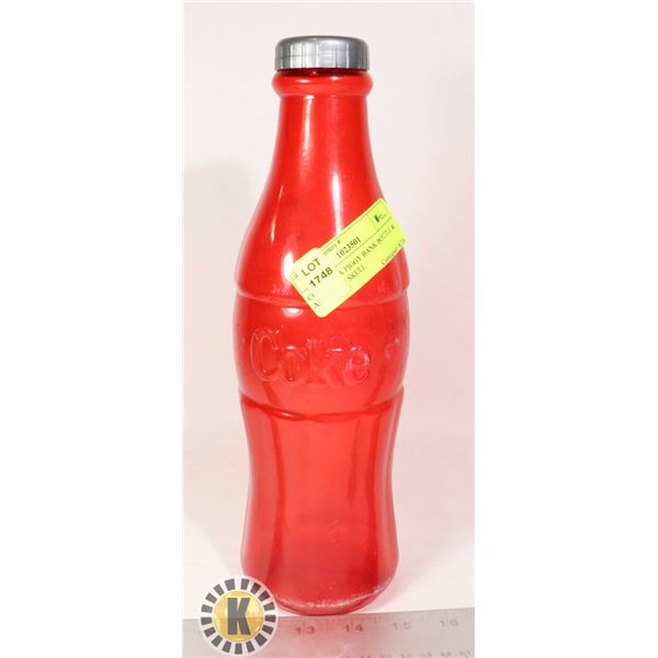 COCA COLA PIGGY BANK BOTTLE & AMERICAN SKULL