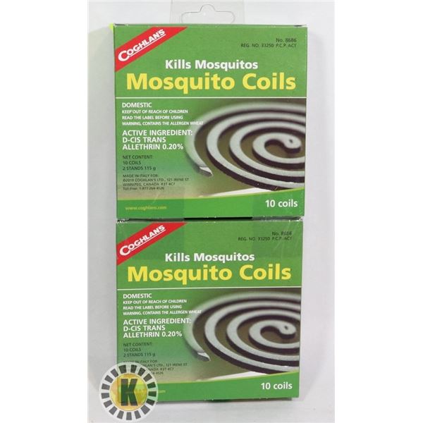 NEW COGHLANS MOSQUITO COILS *** 20 COILS TOTAL***