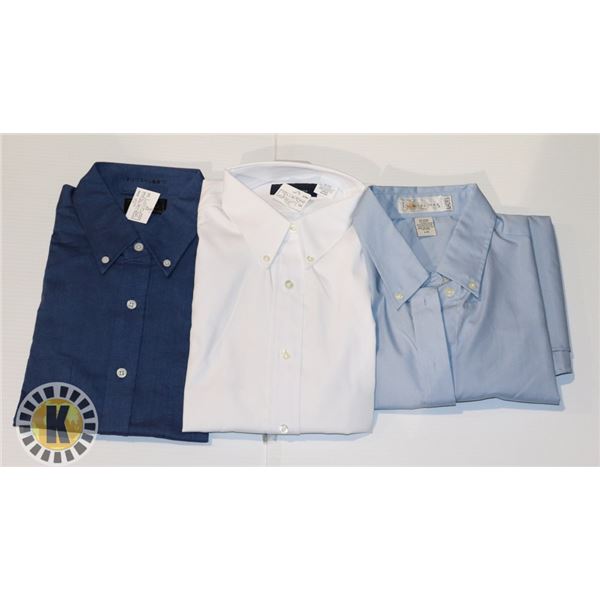 DRESS LADIES SHIRTS 3 IN A BAG ASSORTED LARGE