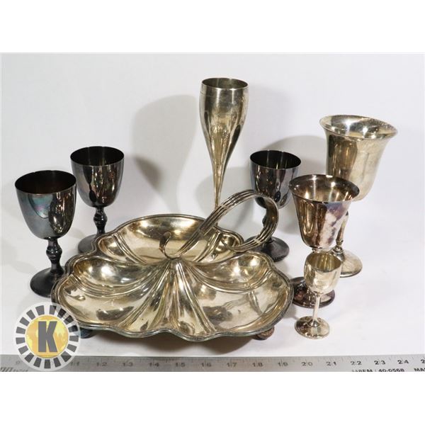 VINTAGE SILVER PLATED ITEMS