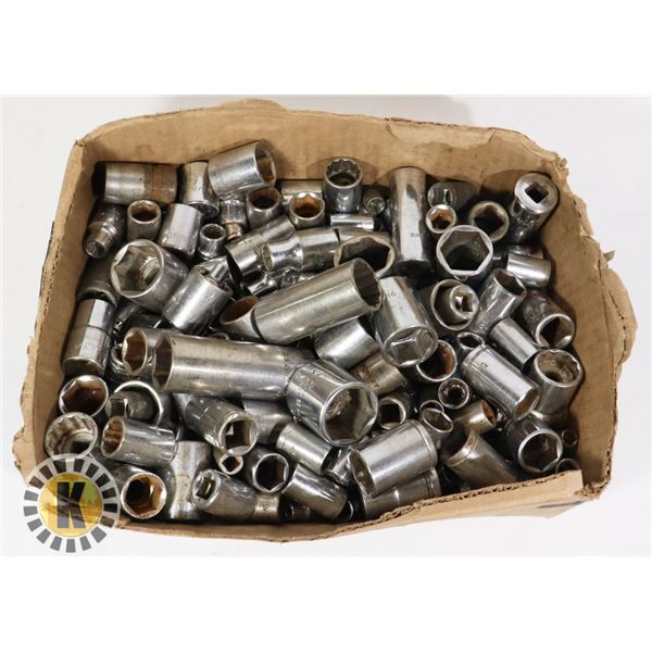 BOX OF ASSORTED SOCKETS
