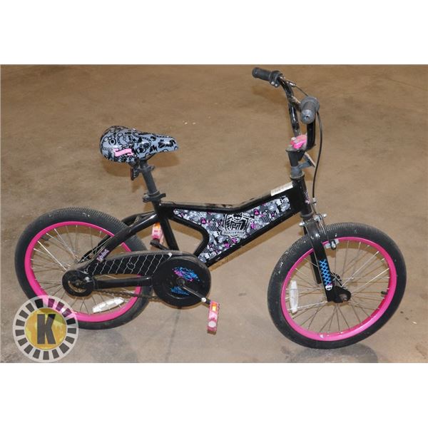 KIDS MONSTER HIGH BICYCLE