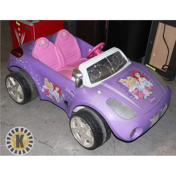 ESTATE DISNEY PRINCESS RIDE IN POWER CAR