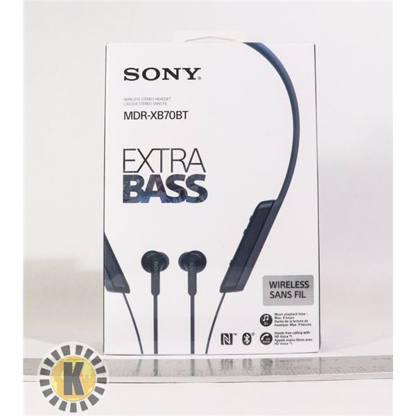 NEW SONY EXTRA BASS WIRELESS STEREO HEADSET