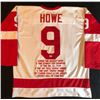Image 1 : GORDIE HOWE SIGNED DETROIT RED WINGS CAREER STATS JERSEY (PSA/DNA)