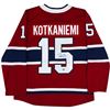 Image 1 : JESPERI KOTKANIEMI SIGNED MONTREAL CANADIENS REPLICA JERSEY (FROZEN POND COA)