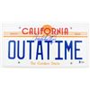 Image 1 : Christopher Lloyd Signed "Back to the Future" California License Plate (Beckett COA)