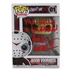 Image 1 : ARI LEHMAN SIGNED "FRIDAY the 13th" FUNKO POP! "136 KILLS & COUNTING!" & "JASON 1" (BECKETT COA)