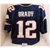 Image 1 : TOM BRADY AUTOGRAPHED NEW ENGLAND PATRIOTS JERSEY (MOUNTED MEMORIES COA)
