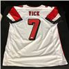 Image 1 : MICHAEL VICK FALCONS WHITE PRO STYLE JERSEY (JSA COA)