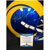 Image 2 : DARRELL HENDERSON JR. SIGNED LA RAMS FULL-SIZE SPEED HELMET (BECKETT COA)