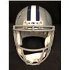 Image 3 : MICHAEL IRVIN SIGNED DALLAS COWBOYS SILVER FULL SIZE SPEED REP HELMET (BECKETT COA)