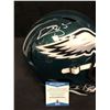 Image 2 : DONOVAN MCNABB SIGNED EAGLES FULL-SIZE AUTHENTIC ON-FIELD SPEED HELMET (BECKETT COA)