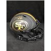Image 1 : JERRY RICE SIGNED 49ERS ECLIPSE BLACK MATTE FULL SIZE SPEED AUTHENTIC HELMET (BECKETT COA)