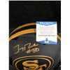 Image 2 : JERRY RICE SIGNED 49ERS ECLIPSE BLACK MATTE FULL SIZE SPEED AUTHENTIC HELMET (BECKETT COA)