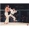 Image 1 : Royce Gracie Signed UFC 11x14 Photo Inscribed "UFC HOF 2003" (PA COA)